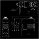BLS1307M--49g 13kg.cm,digital,brushless steel gear mini servos