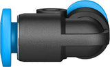 Push-in L-connector 4MM