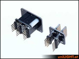 Header connector, 6 primary 10 secondary pins